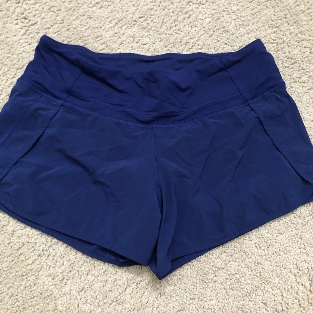lululemon speed up shorts navy